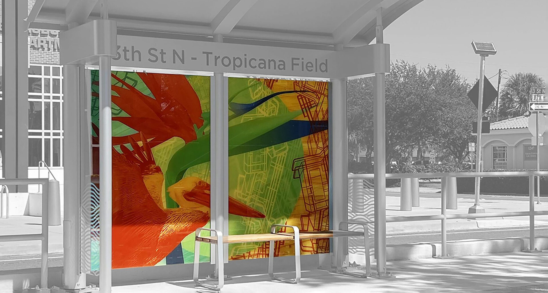 SunRunner Bus Rapid Transit Public Art Display