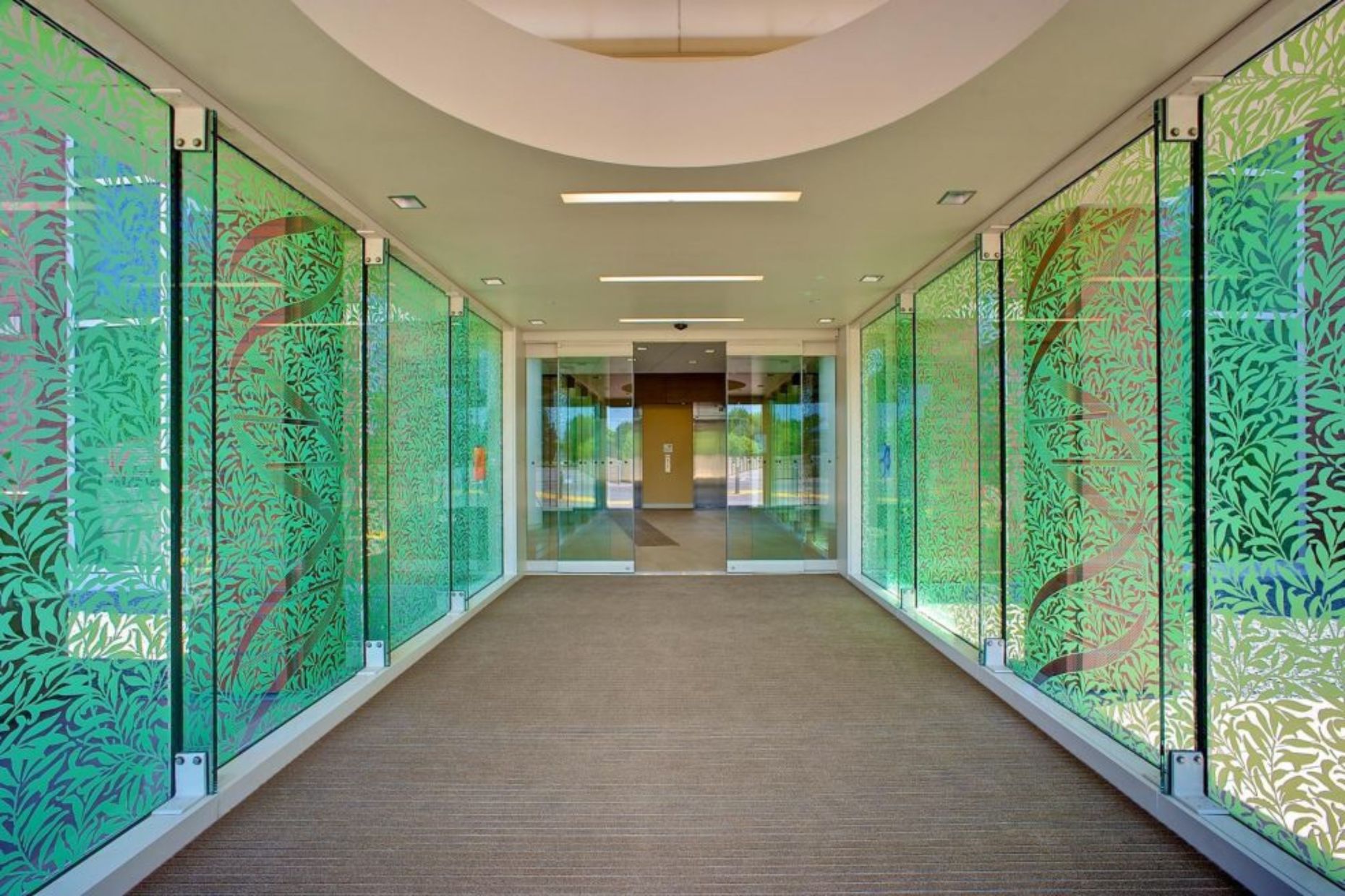 Durable and sustainable direct to glass printing for architectural design