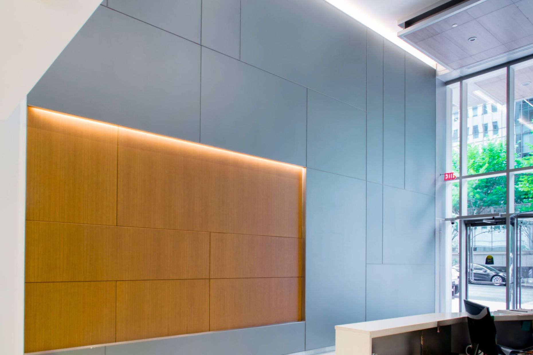 Satin etched glass