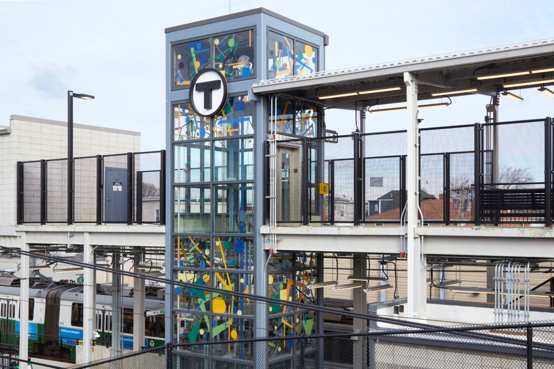 MBTA GLX Ball Station Elevator Tower